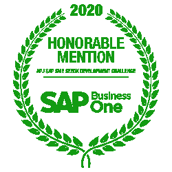 SAP Business One Partner Honorable Mention award banner