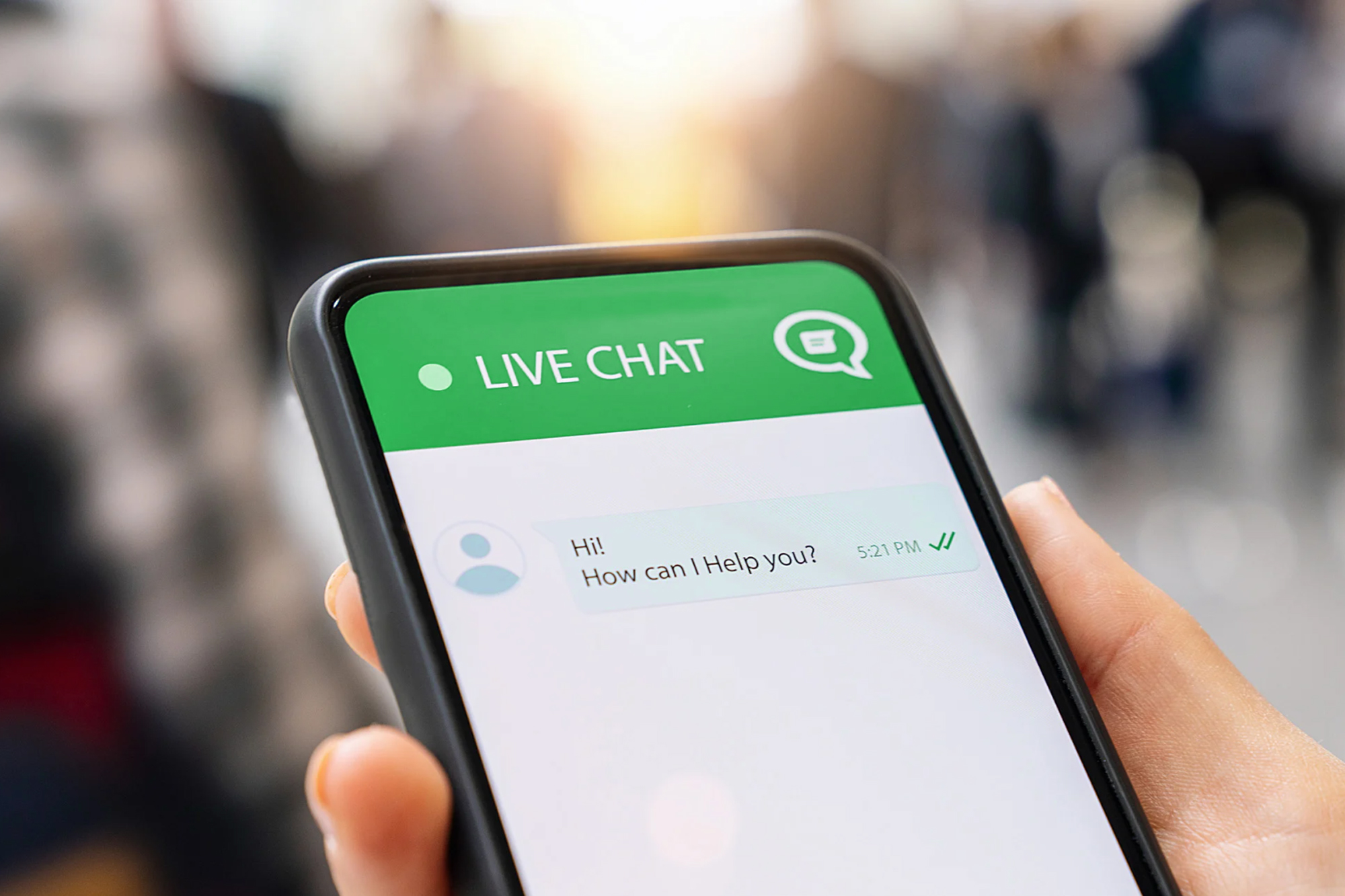 Live chat on phone as part of omnichannel support experience